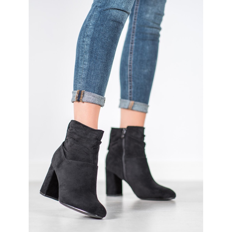 SHELOVET Bottines classiques à talons hauts noir 2