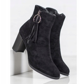 Filippo Bottes en daim élégantes le noir 5