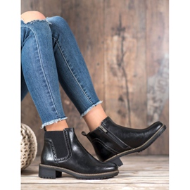 Filippo Bottines en cuir écologique noir le noir 5