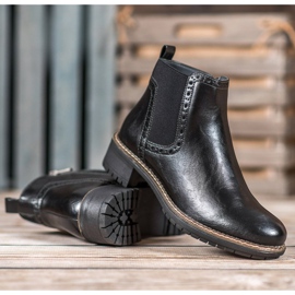 Filippo Bottines en cuir écologique noir le noir 3
