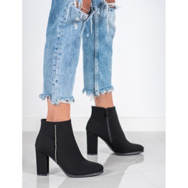 Seastar Bottes mates avec zircone cubique le noir 3