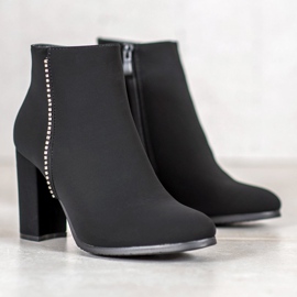 Seastar Bottes mates avec zircone cubique le noir 4
