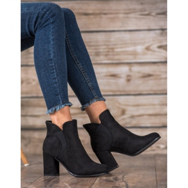 Marquiz Bottines en daim à enfiler le noir 3