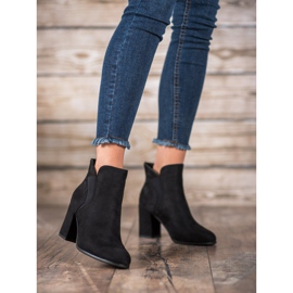 Marquiz Bottines en daim à enfiler le noir 4