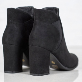 Marquiz Bottines en daim à enfiler le noir 2