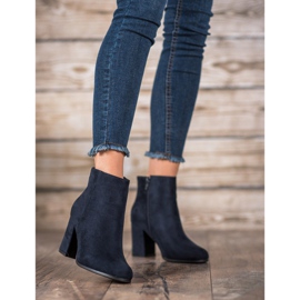 Marquiz Bottines en daim bleu marine 1