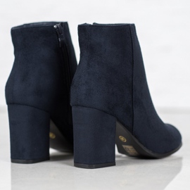 Marquiz Bottines en daim bleu marine 3