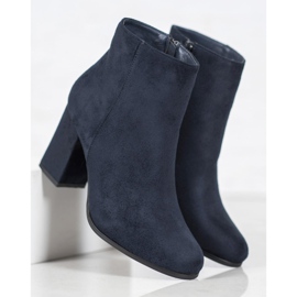Marquiz Bottines en daim bleu marine 4