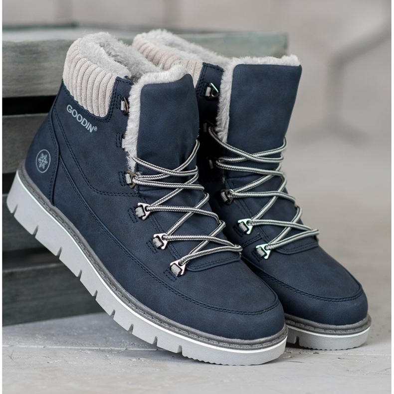 Goodin Trappeurs sur la plate-forme bleu 1