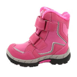 Bottines American Club membrane HL28 papillons roses blanc noir 2