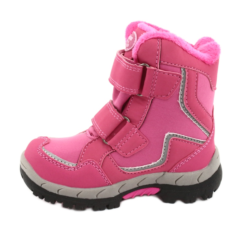 Bottines American Club membrane HL28 papillons roses blanc noir 2
