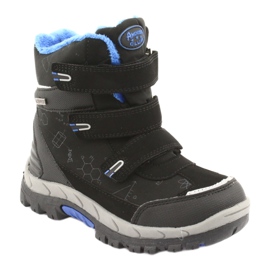 Bottes softshell noires American Club HL20 avec membrane le noir bleu 1