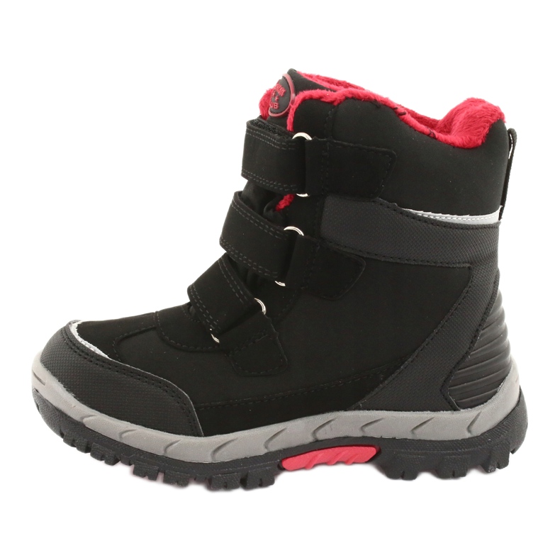 Bottes softshell noires American Club HL20 avec membrane le noir rouge 2