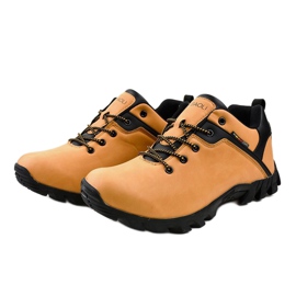 Chaussures de trekking jaunes 2019B brun noir 1