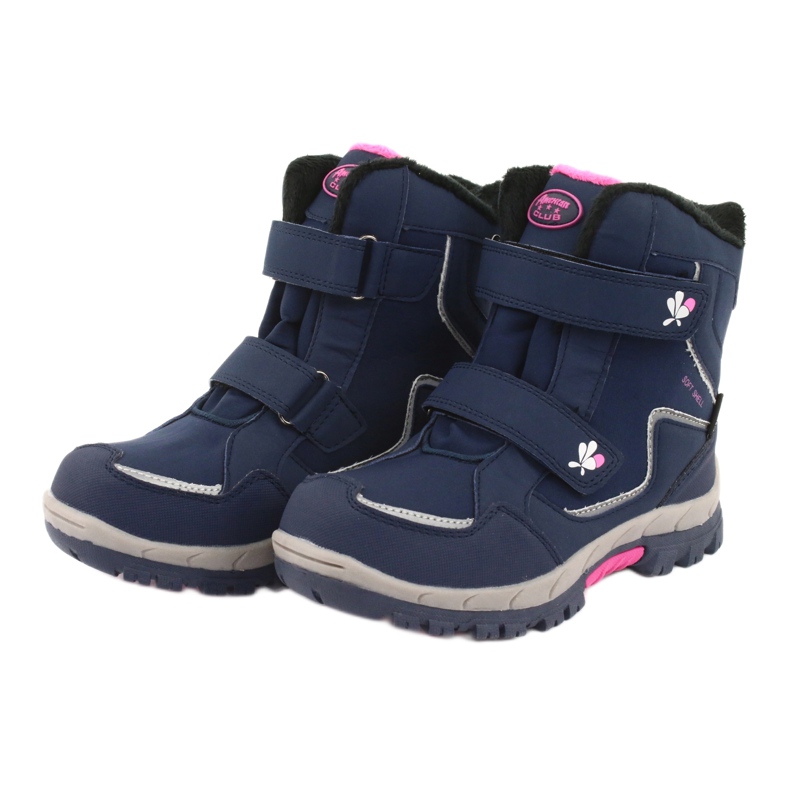 American Club Bottes à membrane américaines HL26 bleu marine rose 3