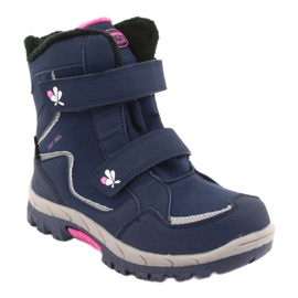 American Club Bottes à membrane américaines HL26 bleu marine rose 1