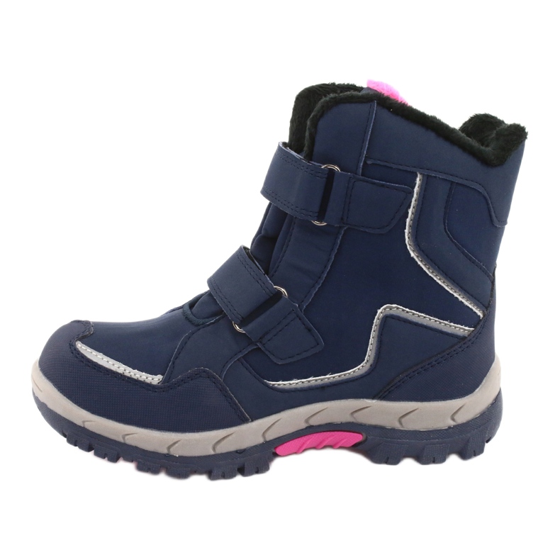 American Club Bottes à membrane américaines HL26 bleu marine rose 2