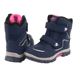 American Club Bottes à membrane américaines HL26 bleu marine rose 4