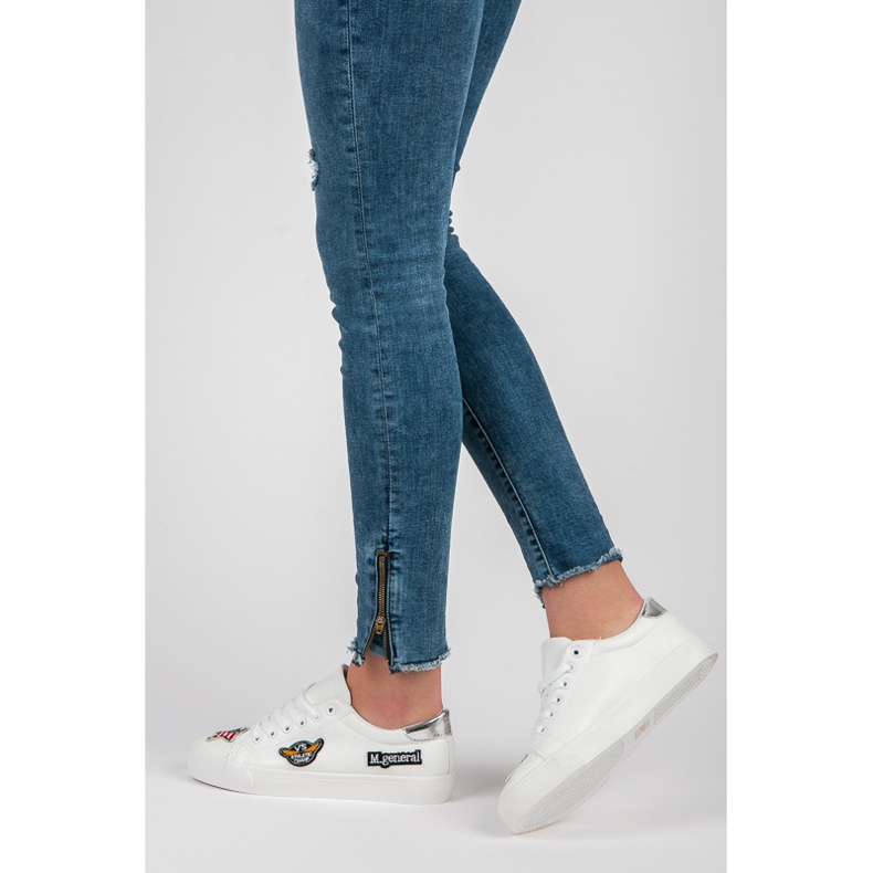 Seastar Baskets Army avec patchs blanche 1