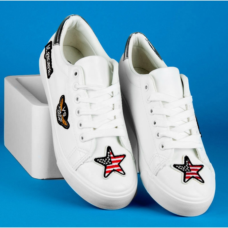 Seastar Baskets Army avec patchs blanc 2