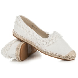 Vices Espadrilles Blanches À Franges 5