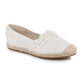 Vices Espadrilles Blanches À Franges 3
