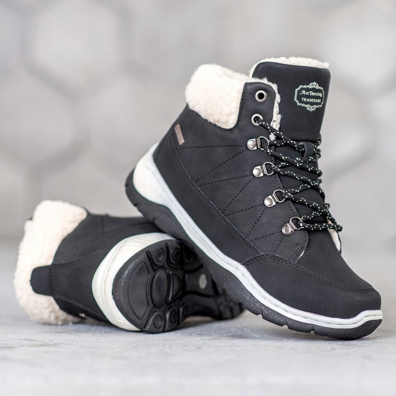 Arrigo Bello Bottes d'hiver chaudes noir 1