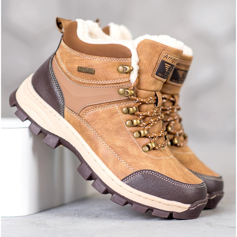 Arrigo Bello Bottes d'hiver à lacets brun 1 Arrigo Bello Bottes d'hiver à lacets brun 1