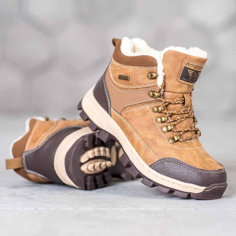 Arrigo Bello Bottes d'hiver à lacets brun 2 Arrigo Bello Bottes d'hiver à lacets brun 2