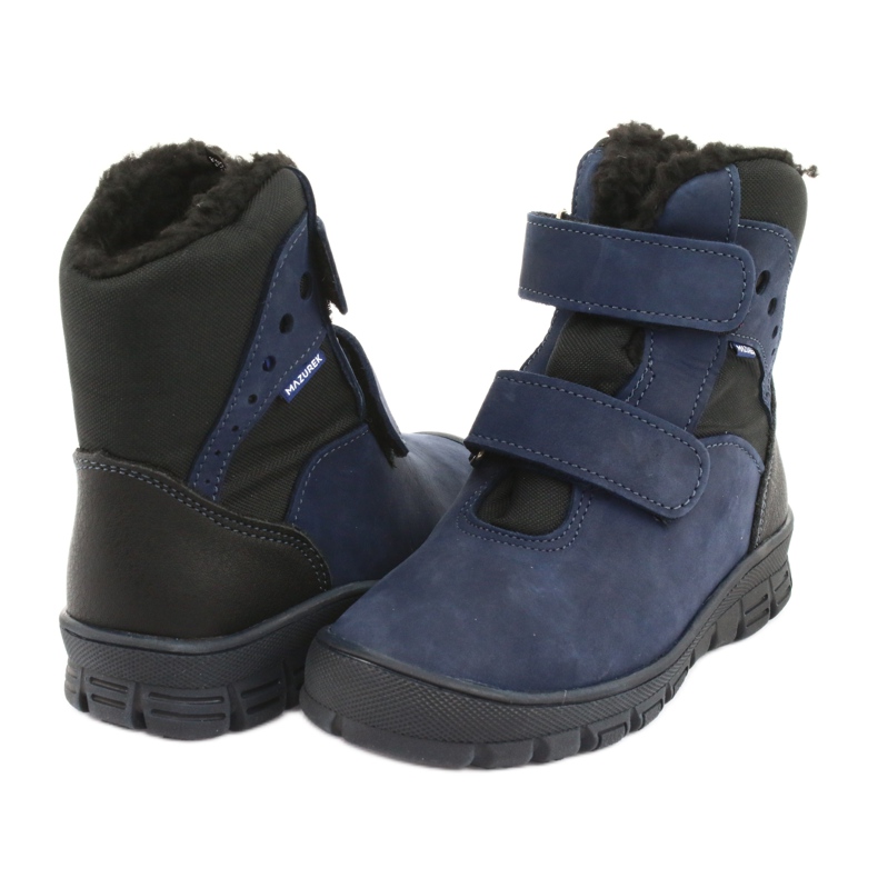 Boots boots à membrane Mazurek 1352 bleu marine noir 3