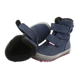 Boots boots à membrane Mazurek 1352 bleu marine rose 4