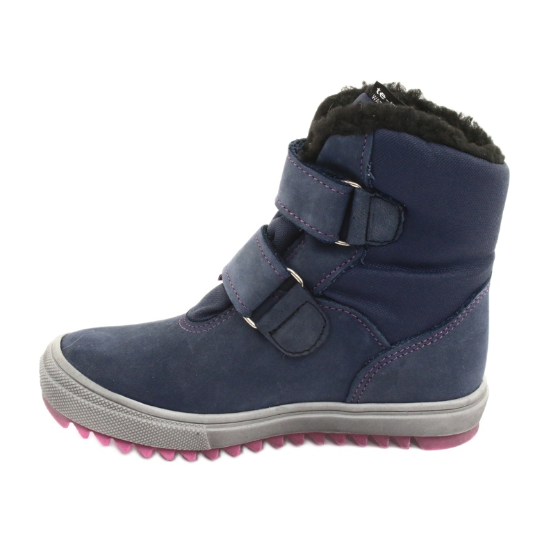 Boots boots à membrane Mazurek 1352 bleu marine rose 2