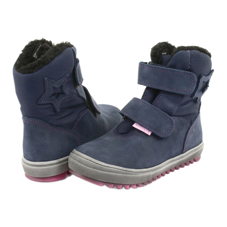 Boots boots à membrane Mazurek 1353 bleu marine rose 3 Boots boots à membrane Mazurek 1353 bleu marine rose 3