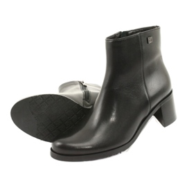 Arka Talons hauts isolés en cuir féminin 7387 noir 5