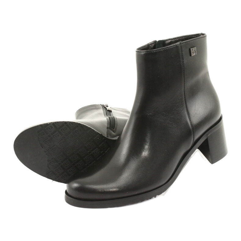 Arka Talons hauts isolés en cuir féminin 7387 noir 5