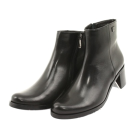 Arka Talons hauts isolés en cuir féminin 7387 noir 3