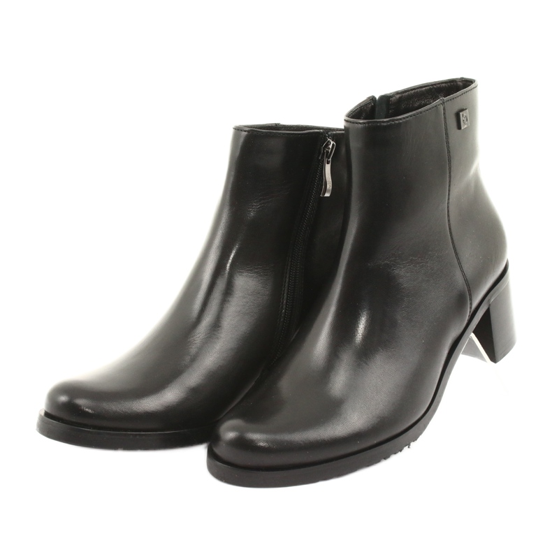 Arka Talons hauts isolés en cuir féminin 7387 noir le noir 3
