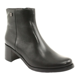 Arka Talons hauts isolés en cuir féminin 7387 noir 1