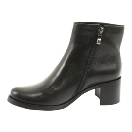 Arka Talons hauts isolés en cuir féminin 7387 noir 2