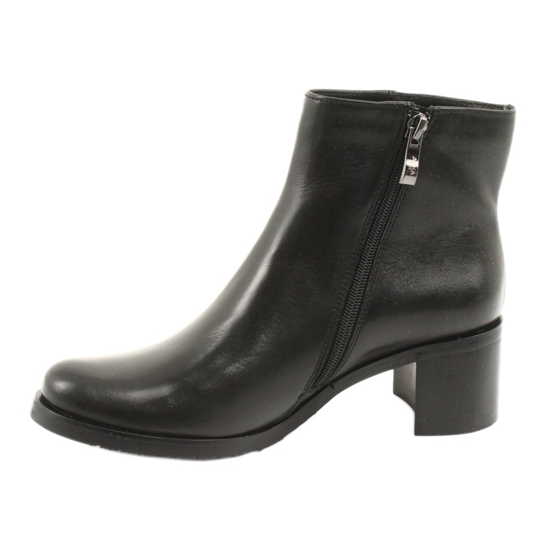 Arka Talons hauts isolés en cuir féminin 7387 noir 2