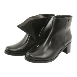Arka Talons hauts isolés en cuir féminin 7387 noir 6