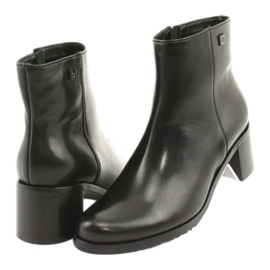 Arka Talons hauts isolés en cuir féminin 7387 noir 4