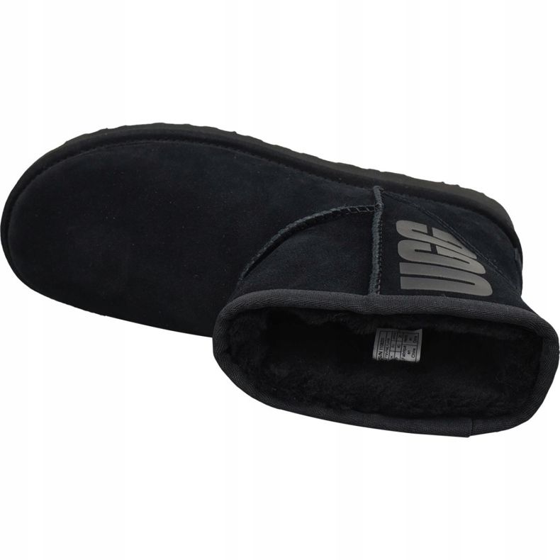 Ugg Classic Mini Logo en Caoutchouc W 1108231-BLK le noir 2