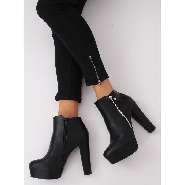 Noir KK28P Bottines compensées noires 2