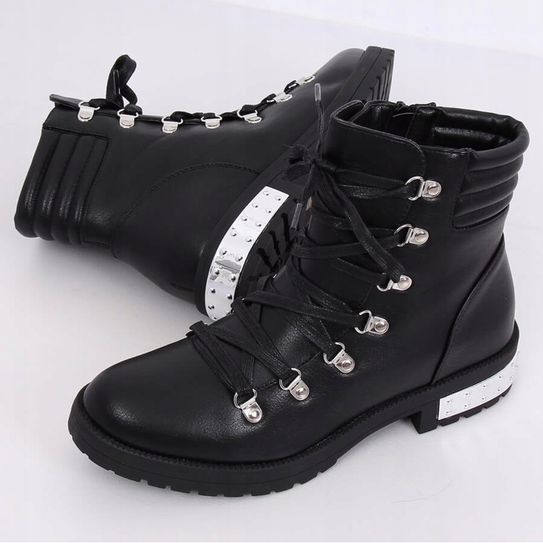 Bottines femme noires Y8182 Noir 1