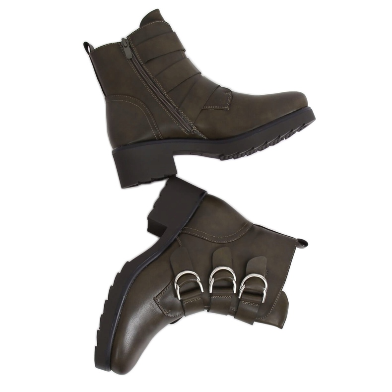 Bottes femme vertes BZ66010-KB Vert 2