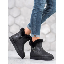SHELOVET Bottines Avec Une Fermeture Éclair le noir 1