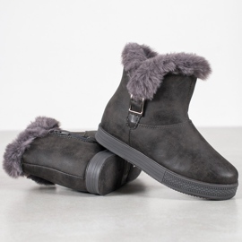 SHELOVET Bottines Avec Une Fermeture Éclair gris 4