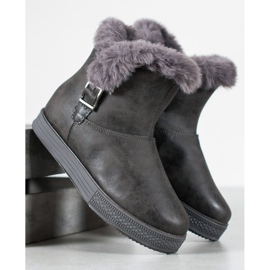 SHELOVET Bottines Avec Une Fermeture Éclair gris 5