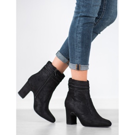 Kylie Bottines à talons en daim le noir 2